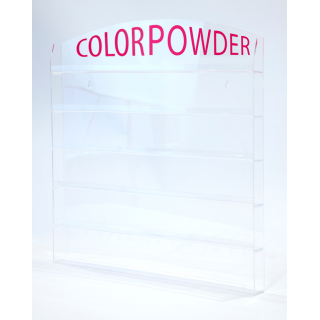 Cre8tion Acrylic Wall Mounted Rack Color Powder 1 oz, 96 jars, 10168 KK1129